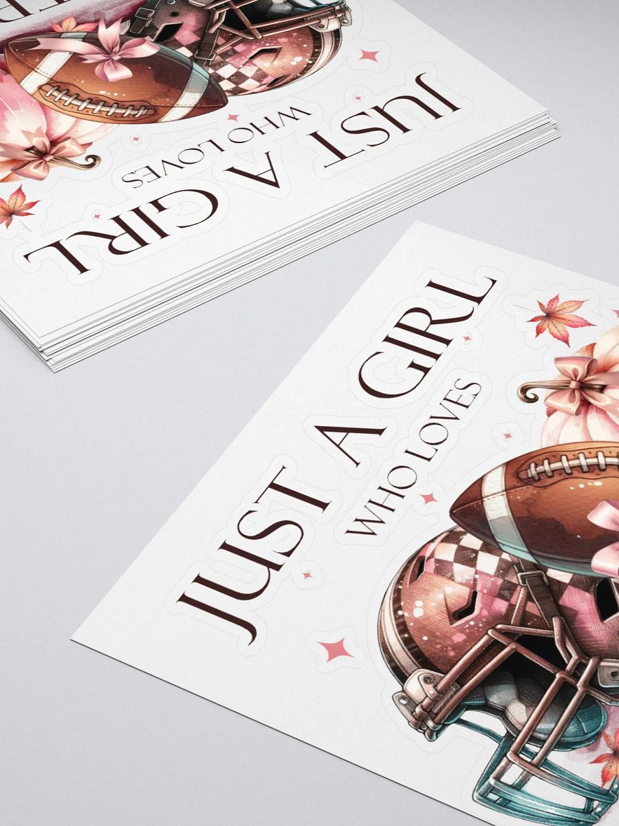 Just A Girl That Loves Football Sticker product image (4)
