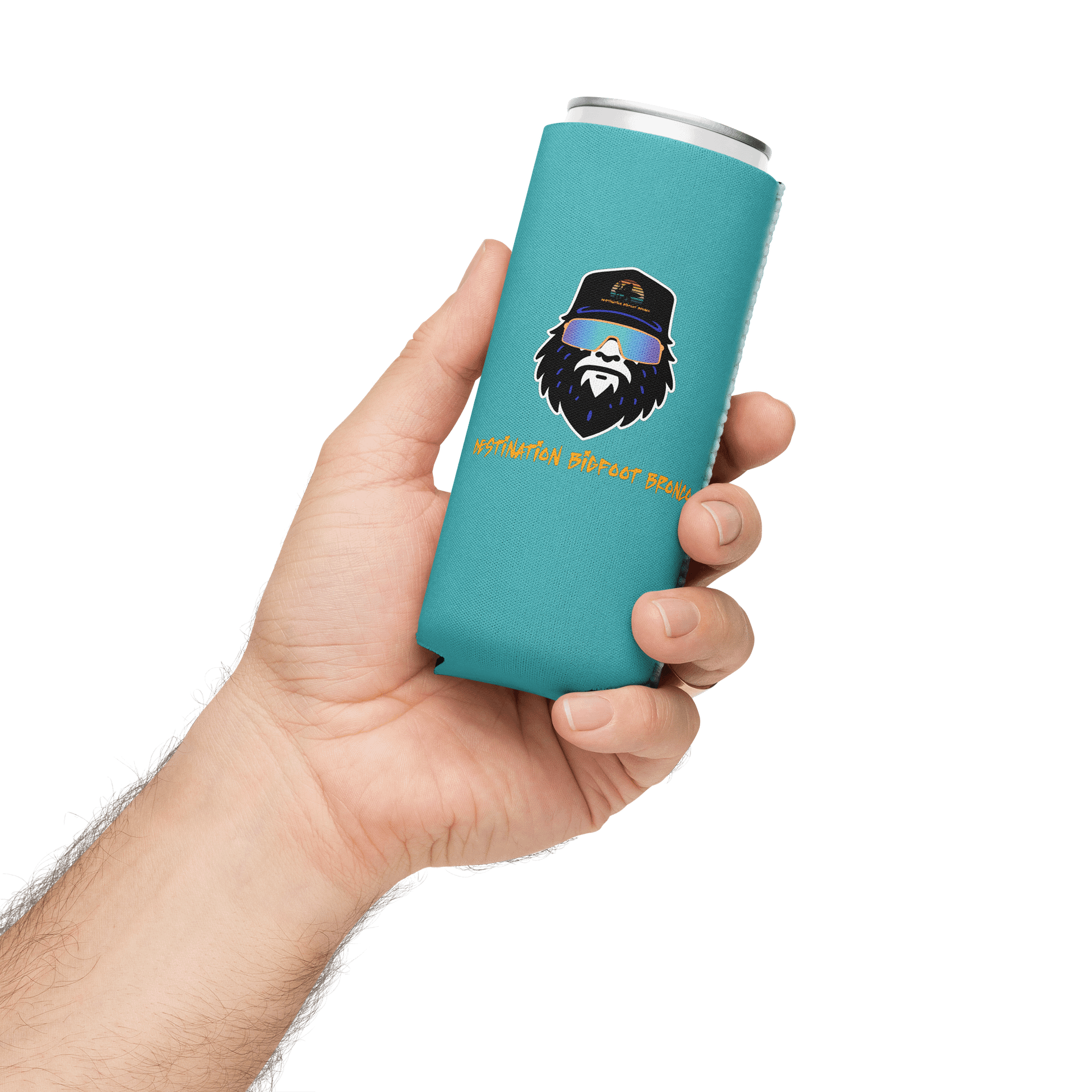 The Sasquatch Sipper (Teal) 12OZ Regular or 12OZ Slim Coozie product image (12)