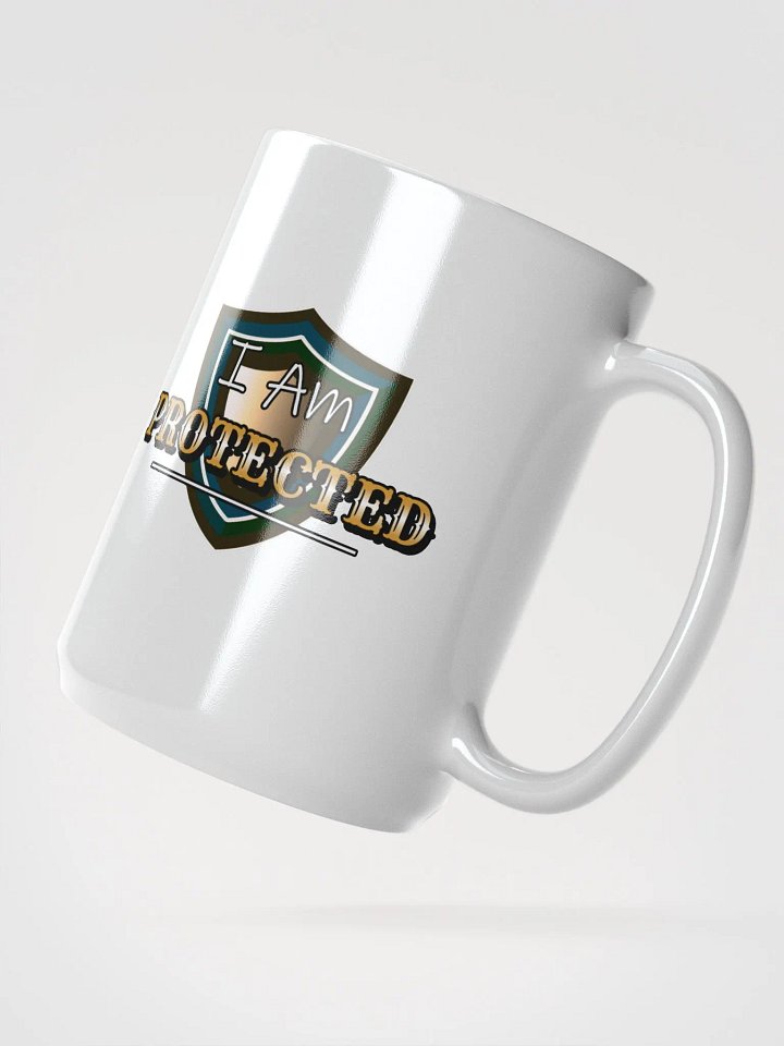YesYes Protected!! White Glossy Mug product image (2)