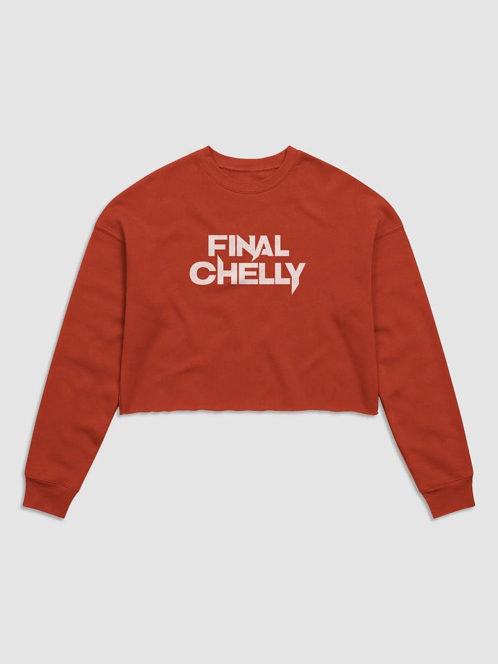 Final Chelly Logo Womens Printed Crop Top Sweatshirt product image (1)