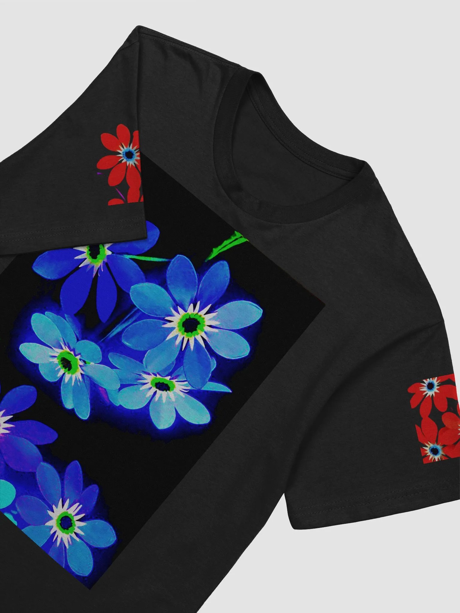 Pixelated Floral Bliss T-Shirt product image (3)
