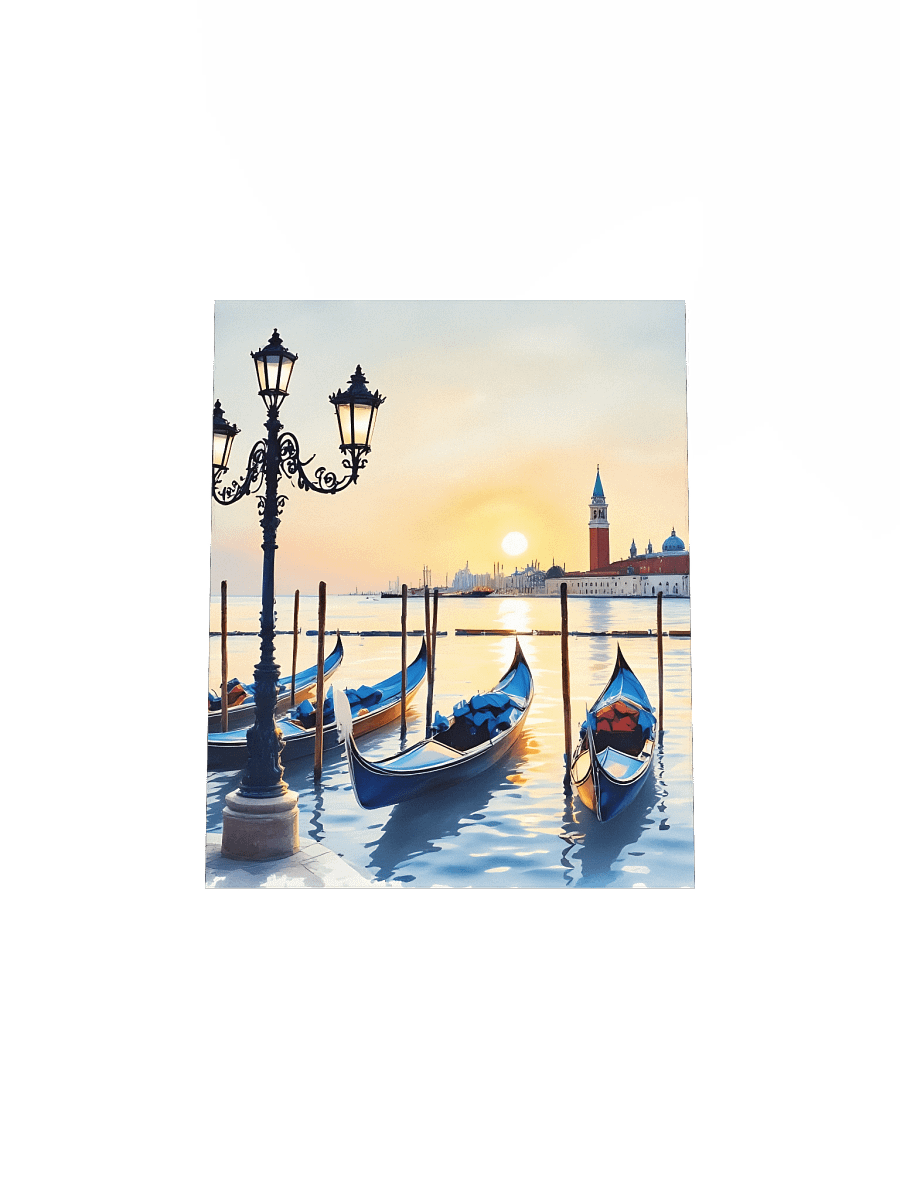 Tranquil Twilight Gondolas Poster product image (16)