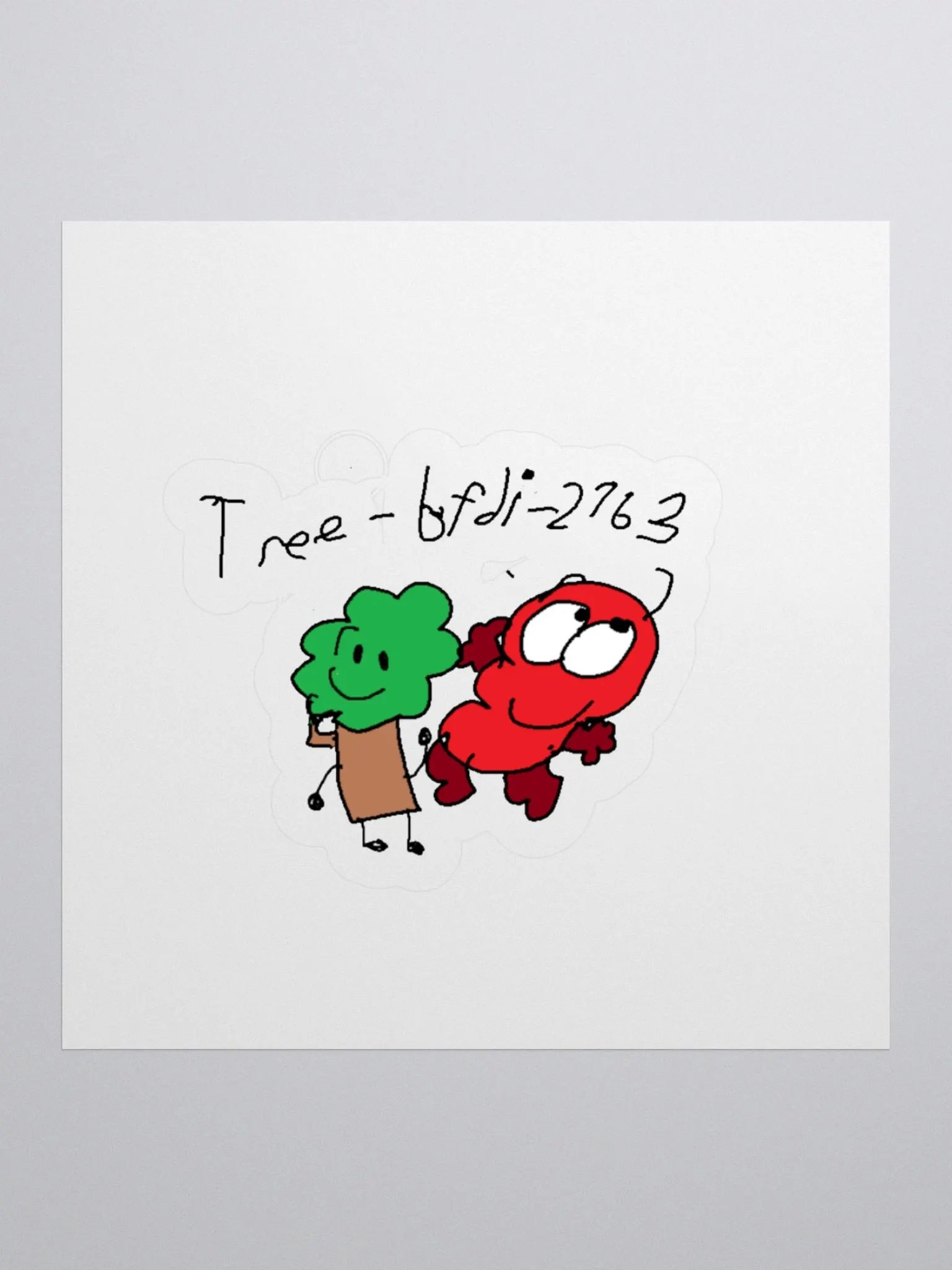 Tree and 3 sticker product image (4)