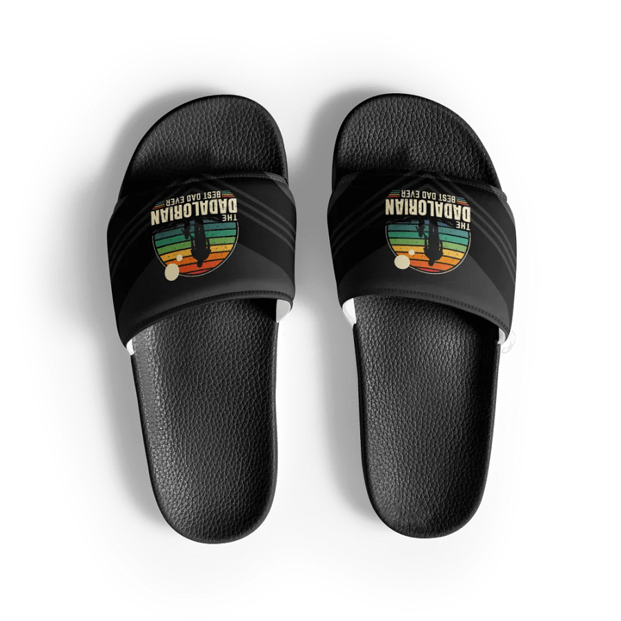 Sunset Dadalorian Best Dad Ever - Men's Slides product image (10)