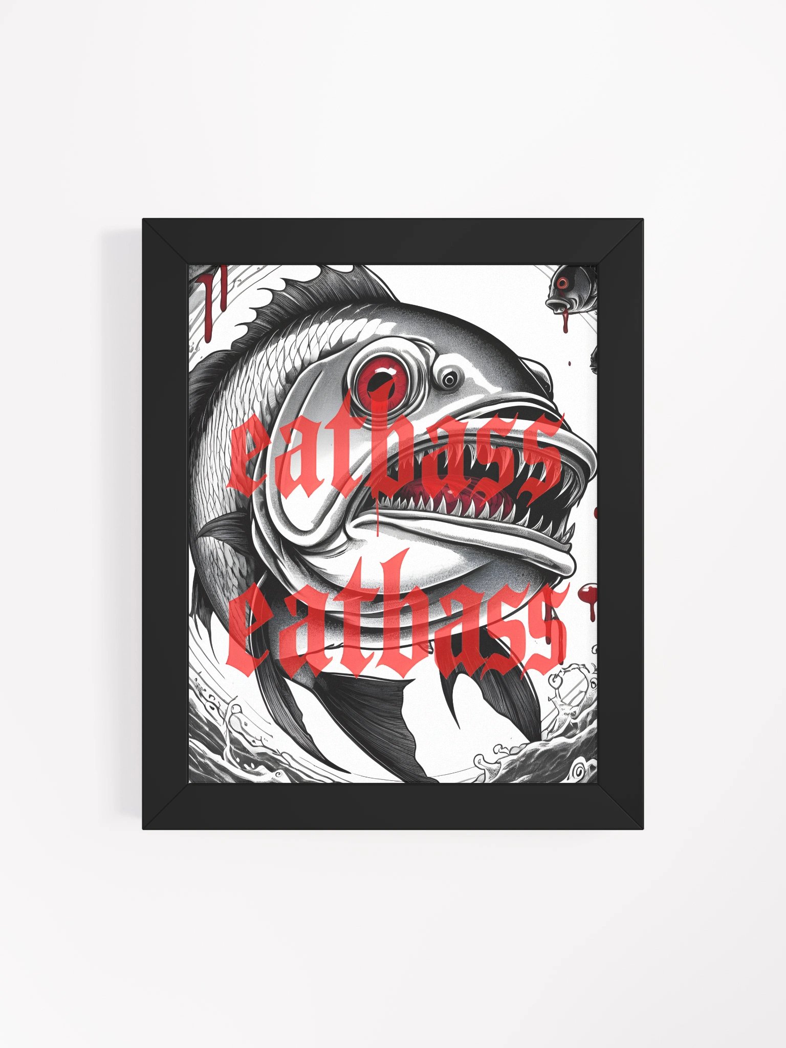 Framed Horror Art Print by EatBass product image (4)