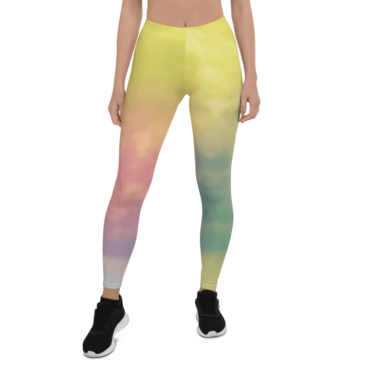 Blur cloud rainbow Design Legging - V12 product image (1)