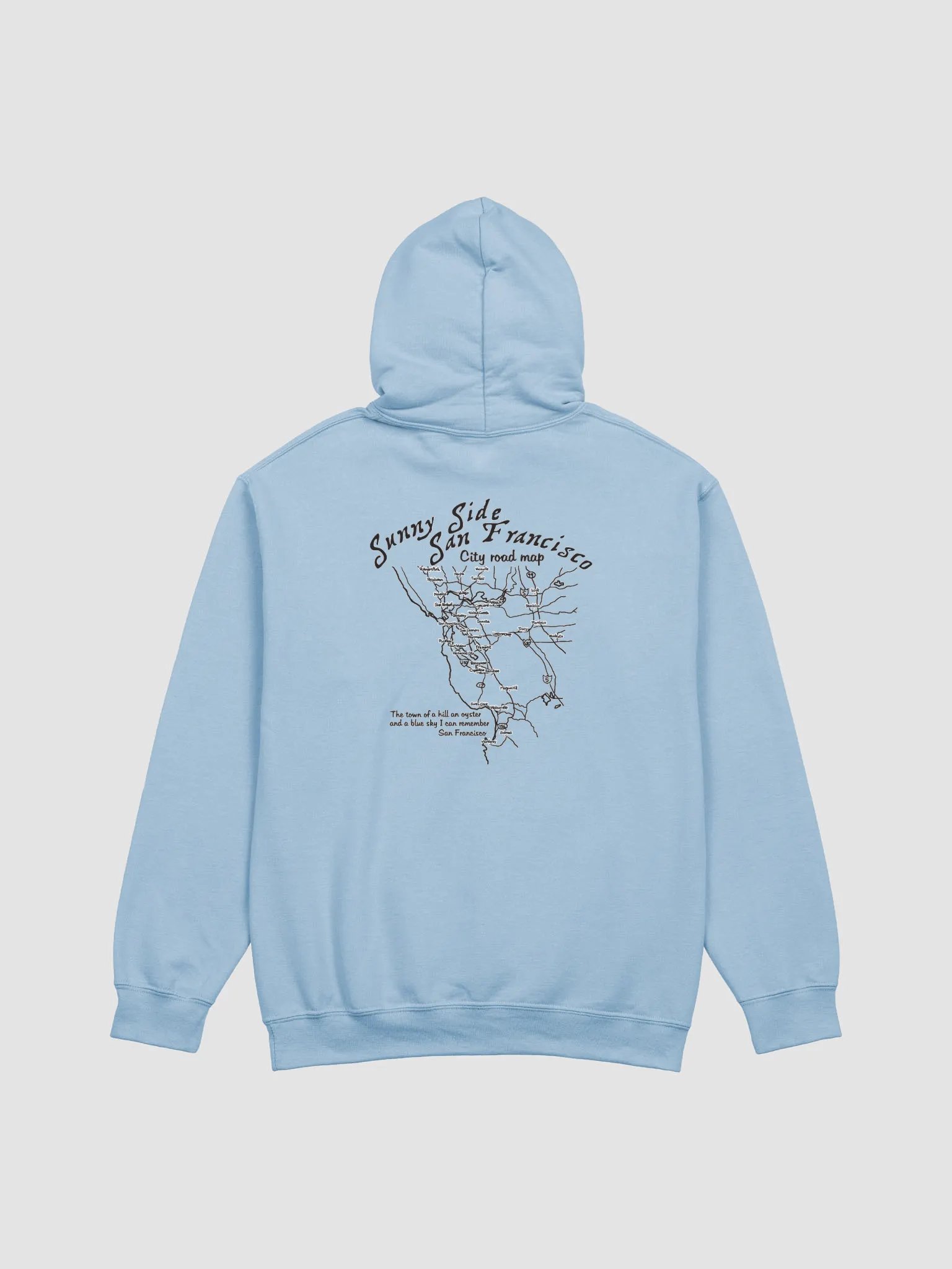 Sunny San Fran Map Hoodie product image (6)