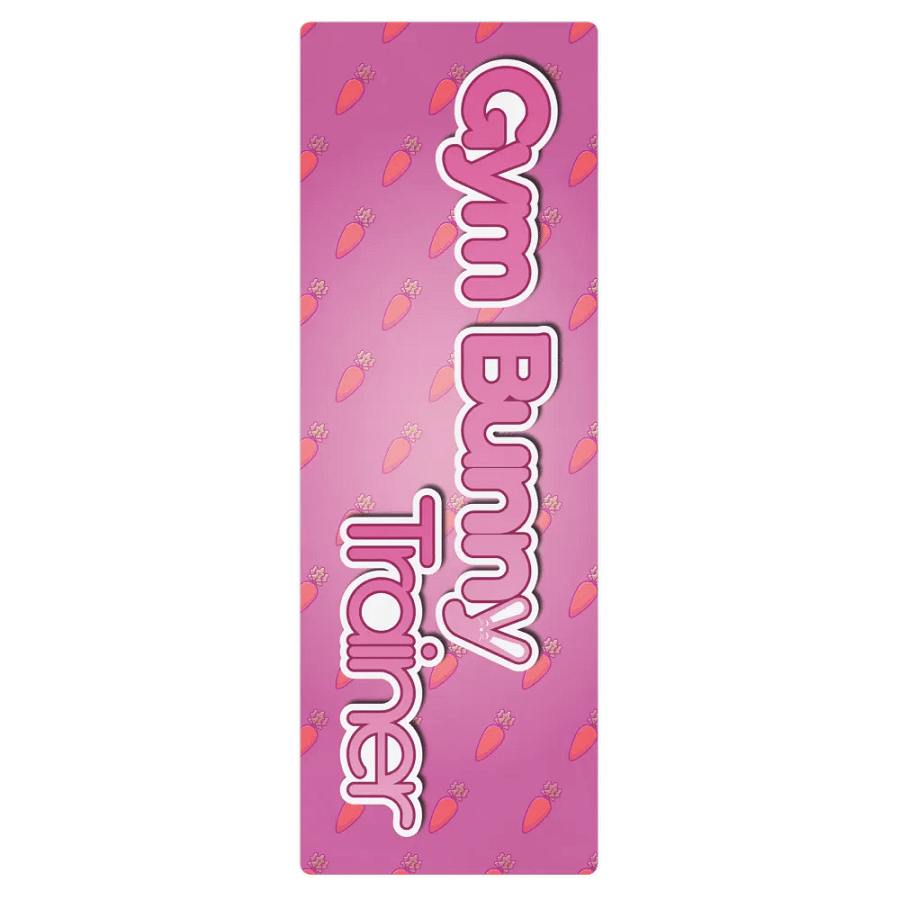 Gym Bunny Trainer Pink Carrot Yoga Mat product image (1)
