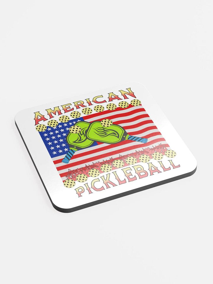 American Pickleball Cork Coaster Set product image (2)