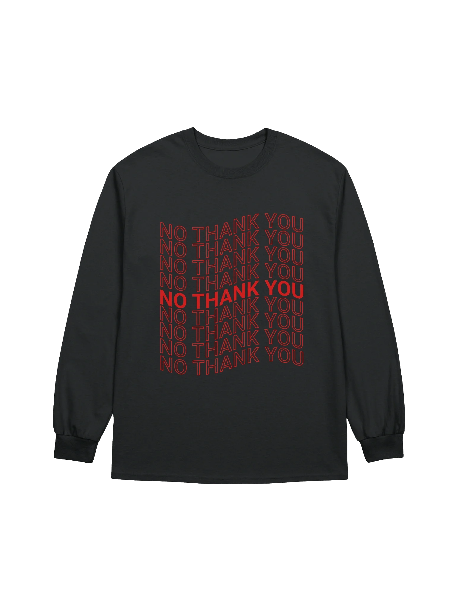 No Thank You Long Sleeve Tee product image (1)
