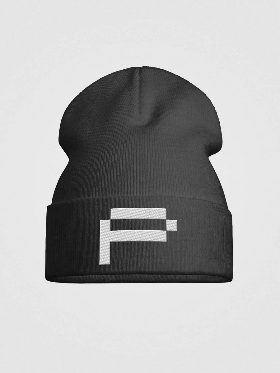 Pix Stitch 'P' White Otto Knit Beanie product image (1)
