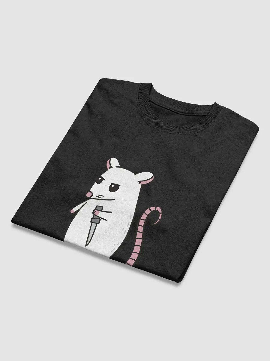 Mouselander Dagger-Wielding Mouse Cartoon T-Shirt product image (3)