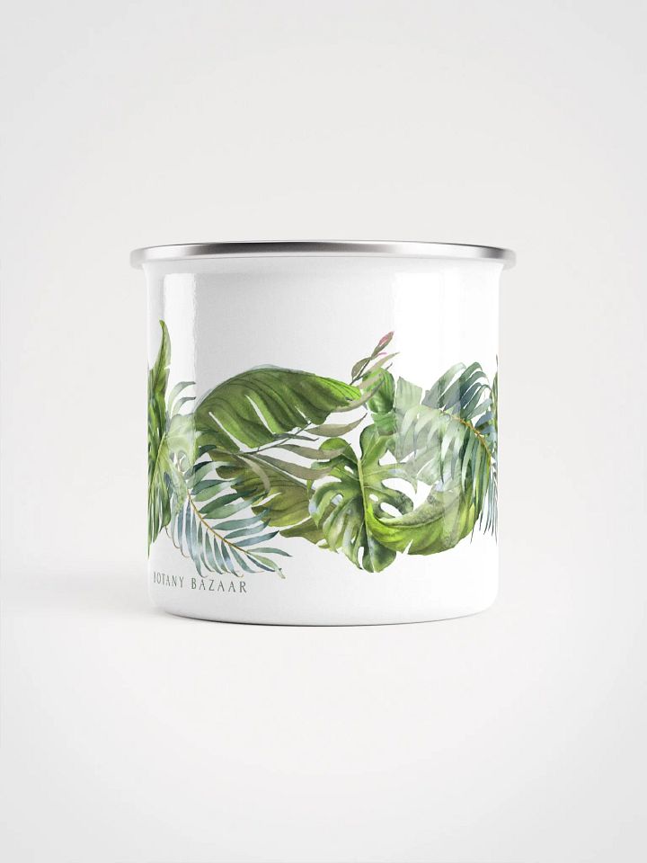 Tropical Leaves Enamel Camping Mug product image (2)
