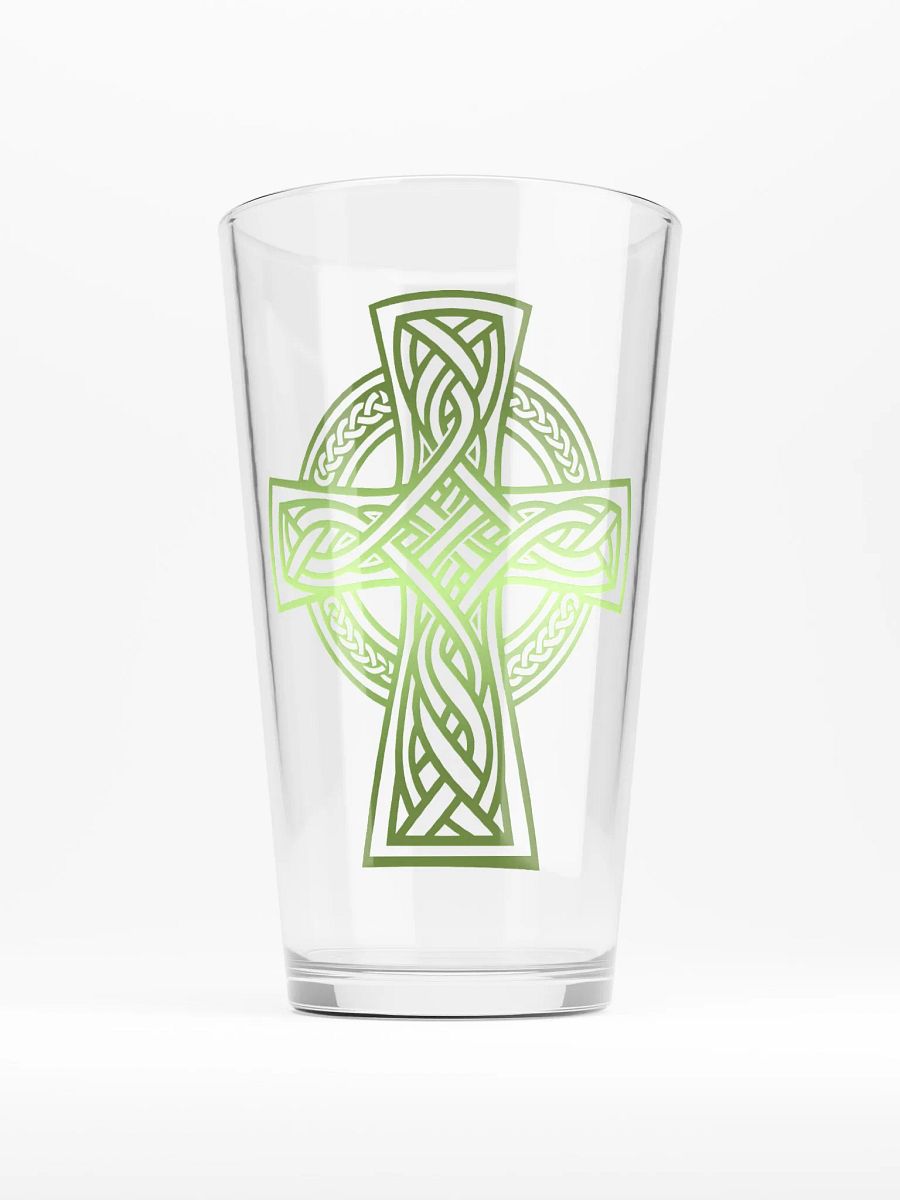 Viking Celtic Cross Pint Glass product image (1)