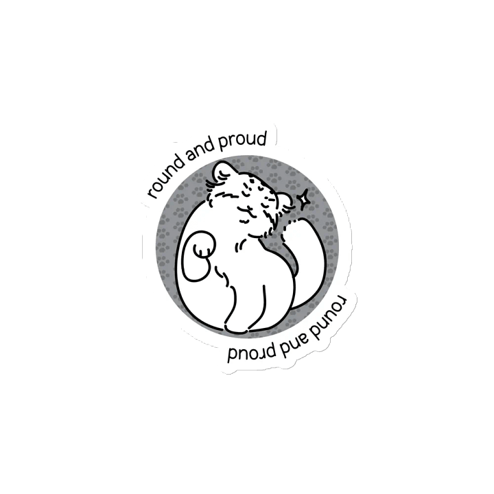 Round and Proud Manul Unlabeled Version - Magnet product image (2)