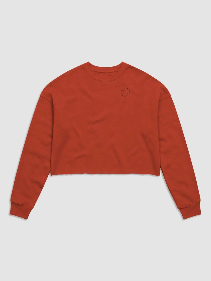 Moon and Stars Cropped Crew - Blue product image (3)