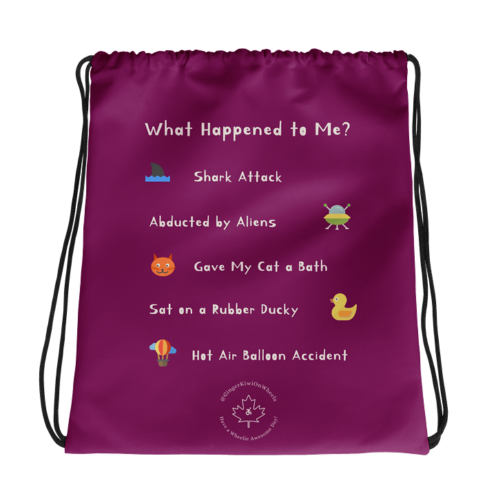 WHAT HAPPENED TO ME ? (2025 Edition): String Backpack, TiLite Ultraviolet Purple product image (1)