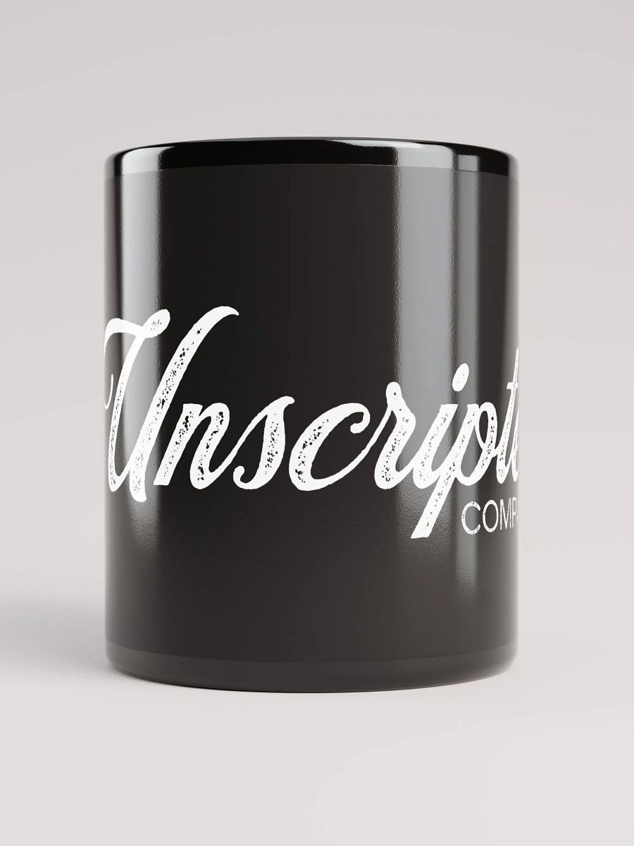 Unscripted Company Black Mug (Textured) product image (9)