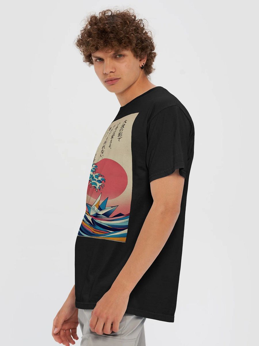 Culture Haus Graphic T-Shirt - Ocean Wave & Origami Boat product image (5)