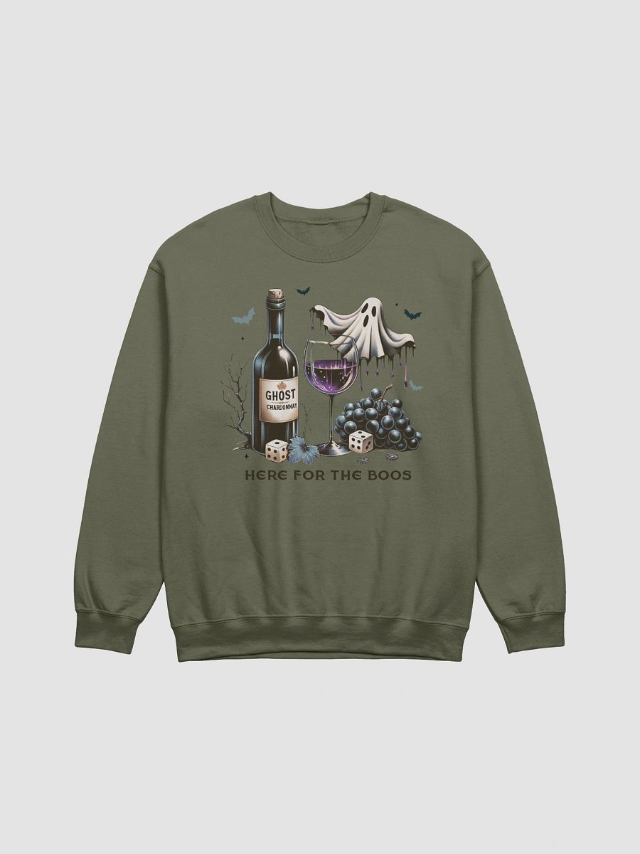 Here For The Boos Halloween Print Long Sleeve Unisex Sweatshirt Top product image (6)