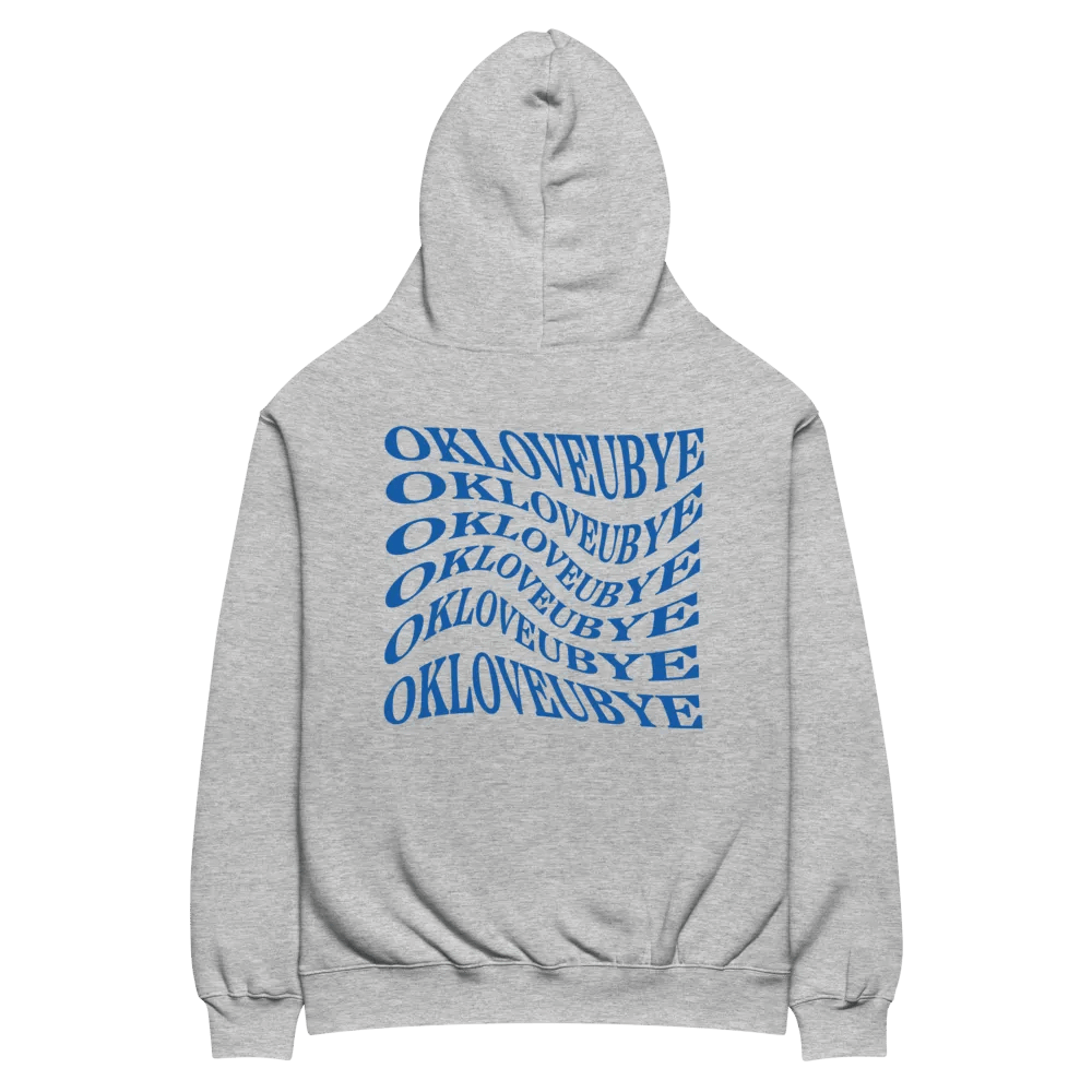 OKLOVEUBYE HOODIE (GREY + BLUE) product image (5)