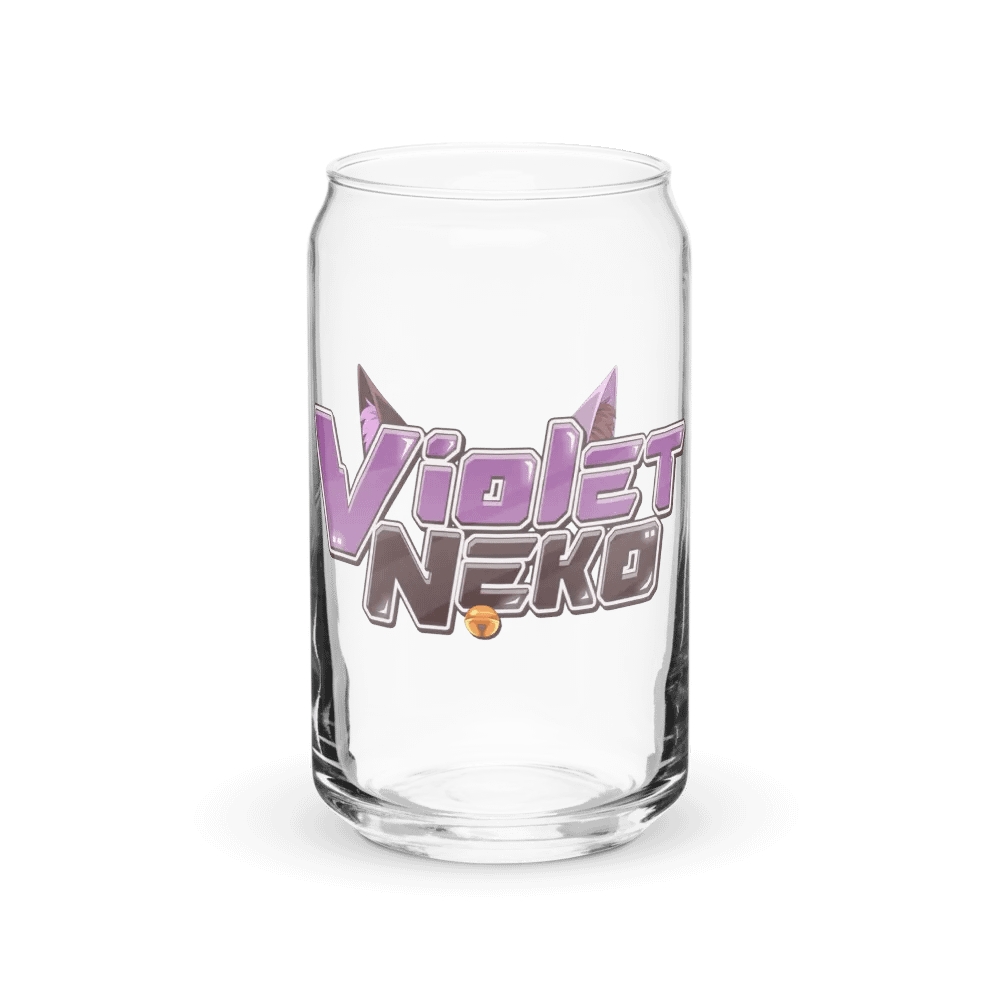 Violet Neko Logo Glass product image (1)