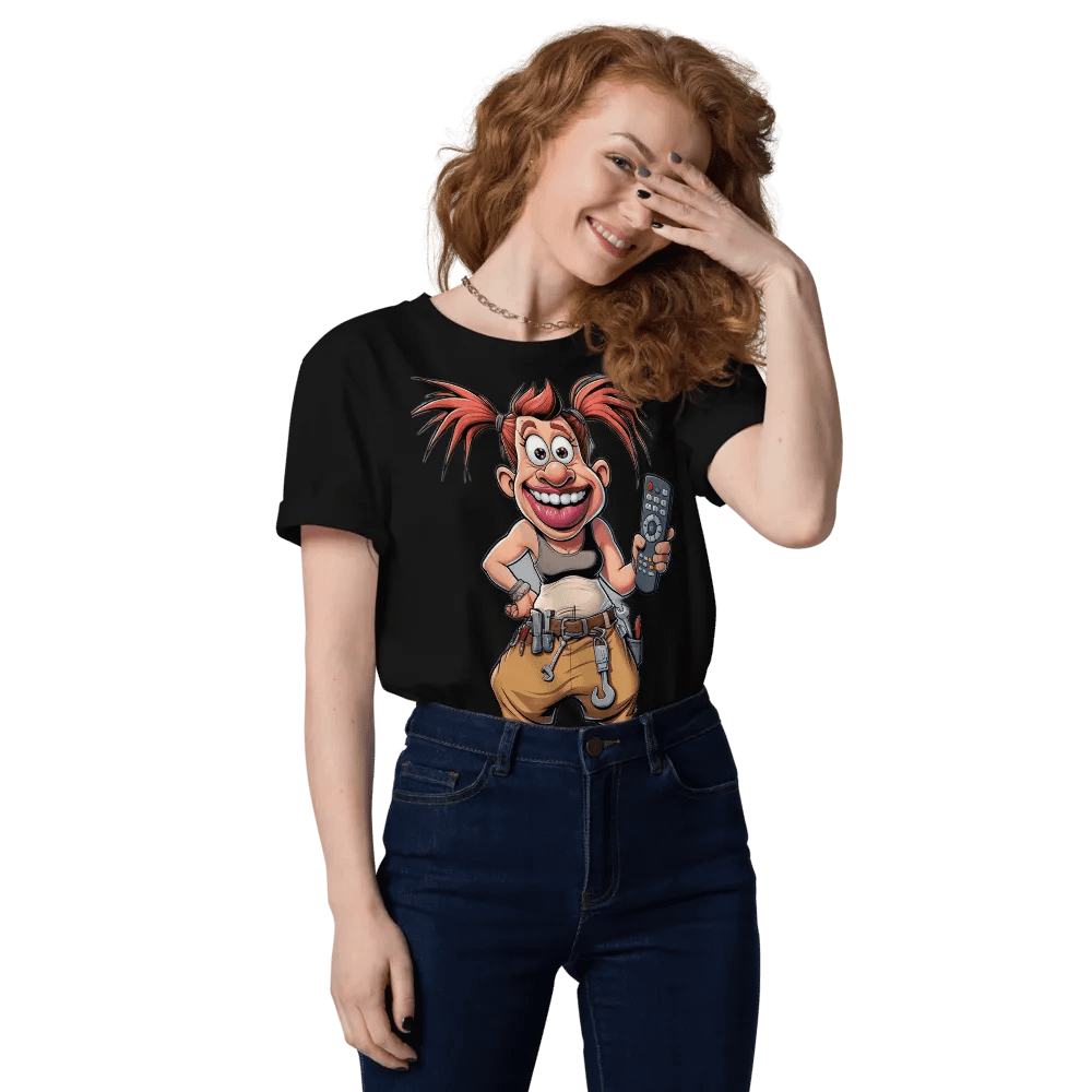 Playful Cartoon Character Organic Cotton T-Shirt product image (12)