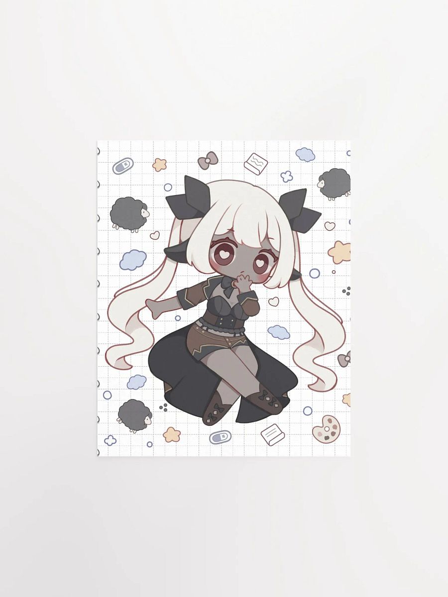 Lila Chibi Doodle Matte Poster product image (1)