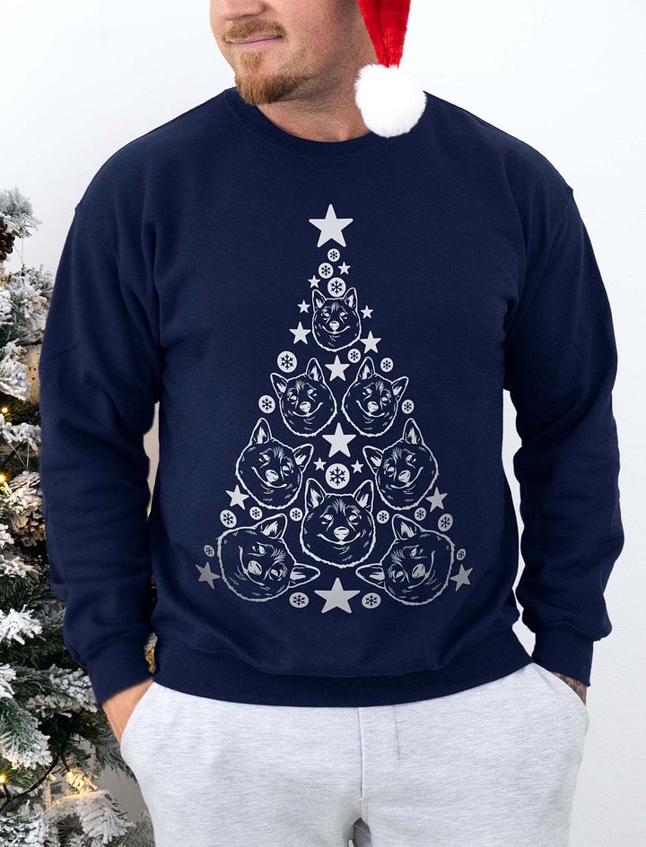 Shiba Inu Christmas Tree Sweatshirt Design for Shiba Inu Paw-rents product image (16)