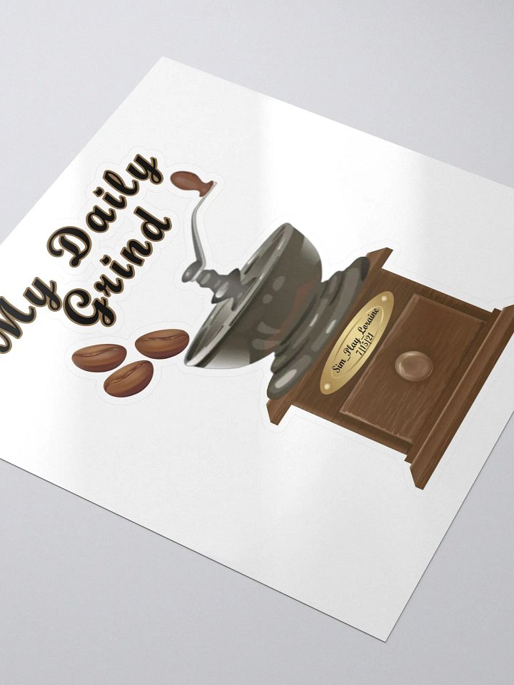 Limited Time Loraine's Coffee House Twitch Established Date Vinyl Sticker product image (2)