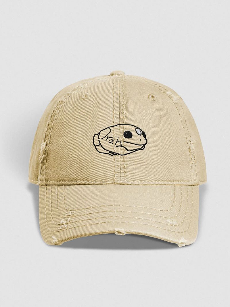 distressed frog hat