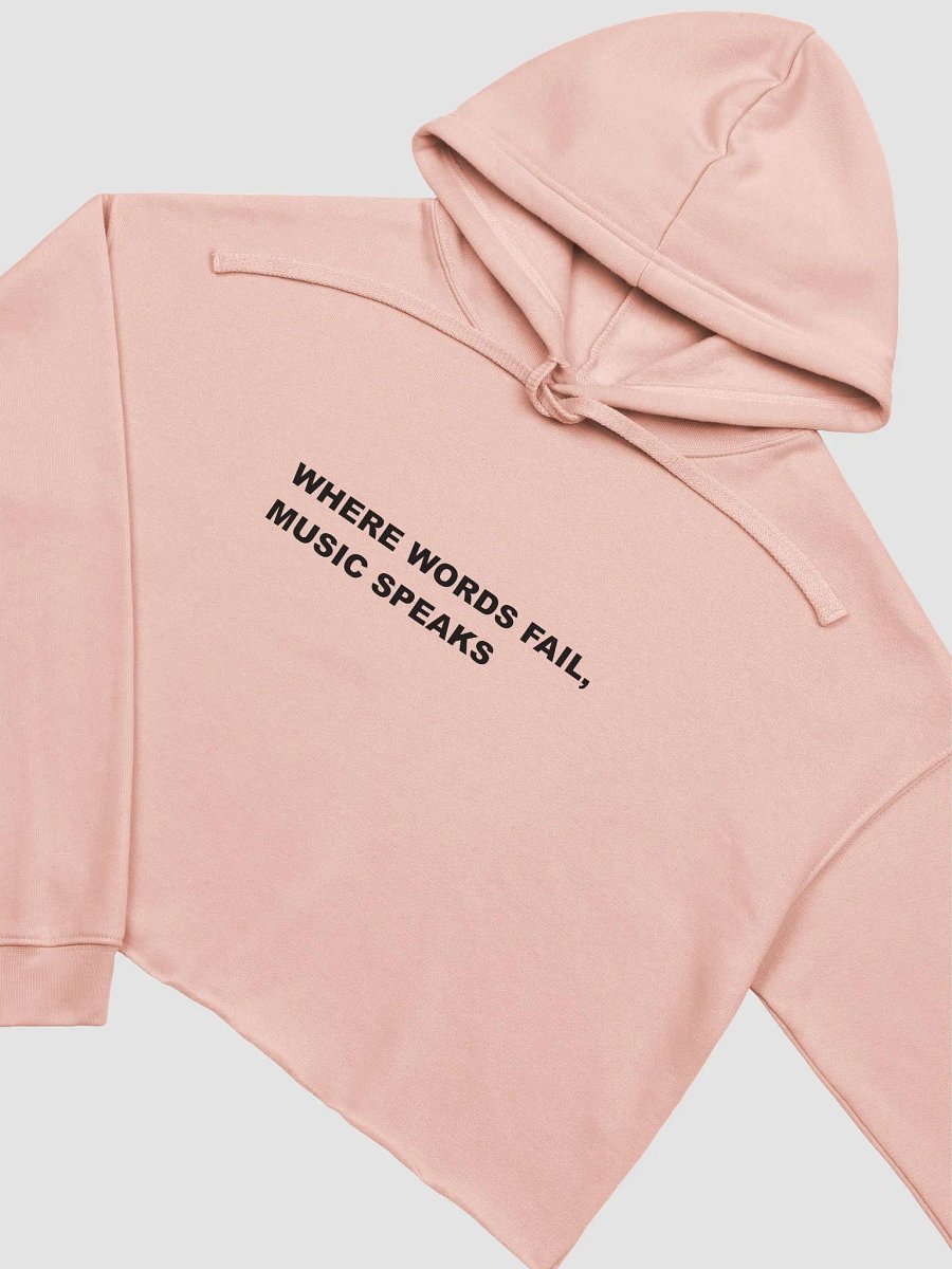 MUSIC SPEAKS WOMANS HOODIE product image (3)