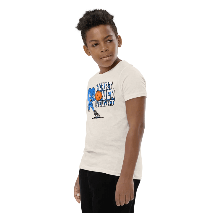 Youth Blue Heart Over Height T-Shirt product image (2)