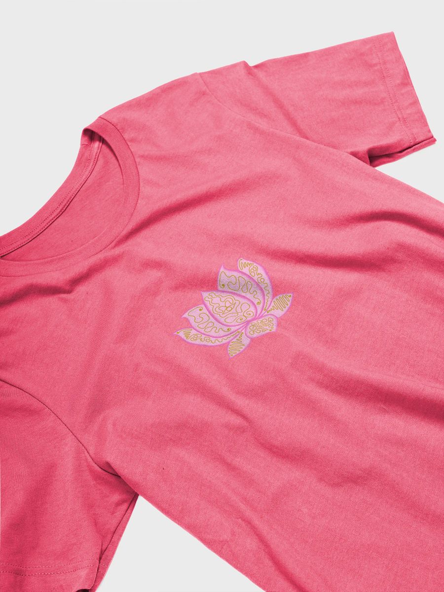 Lotus Blossom Gold Line Art T-Shirt product image (3)
