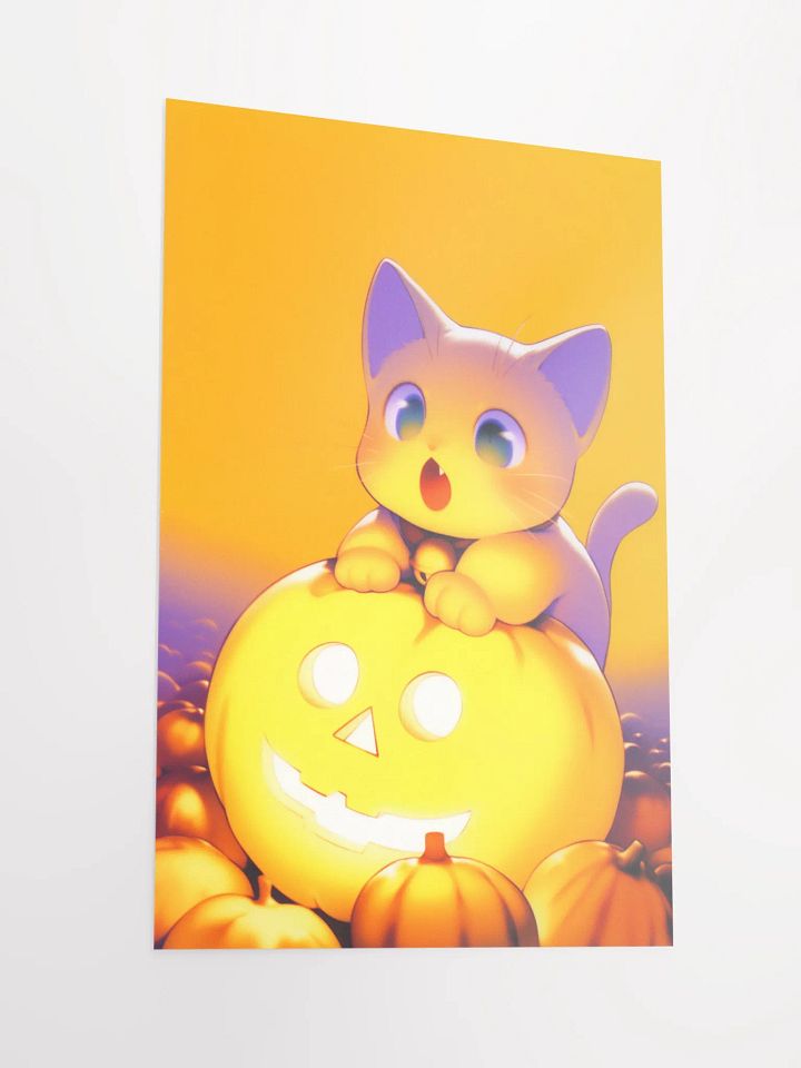 Whiskers & Gourds Matte Poster product image (2)