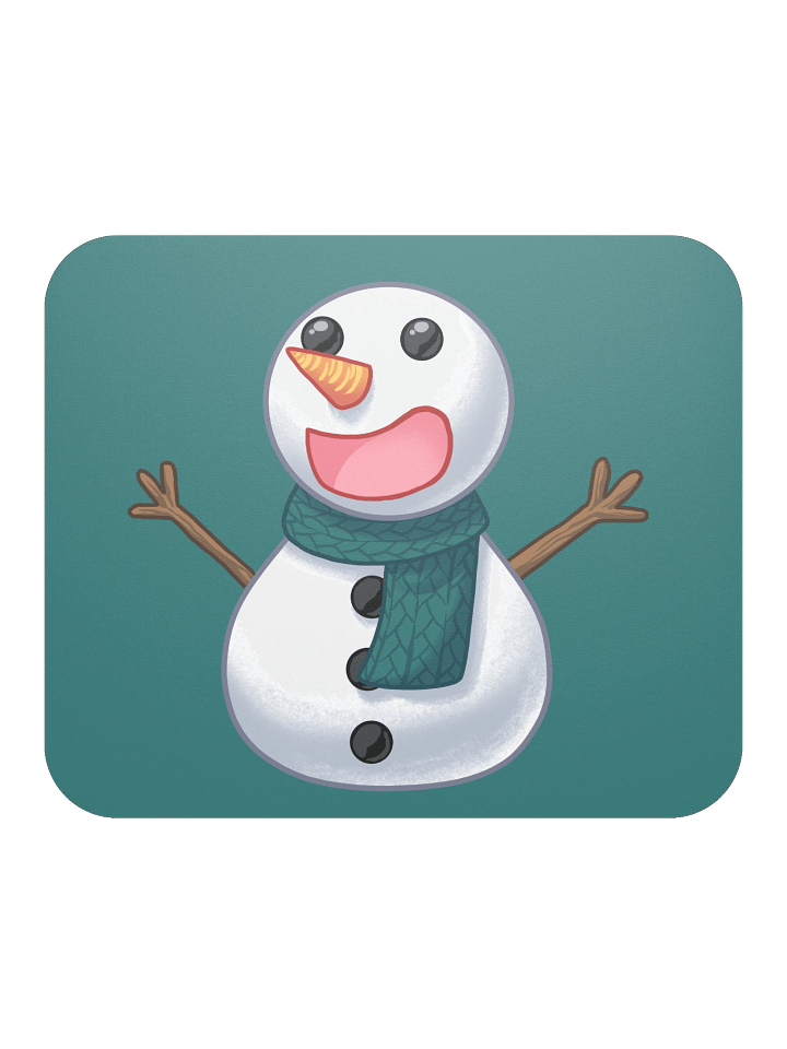 Happy Snowman Mouse Pad product image (2)