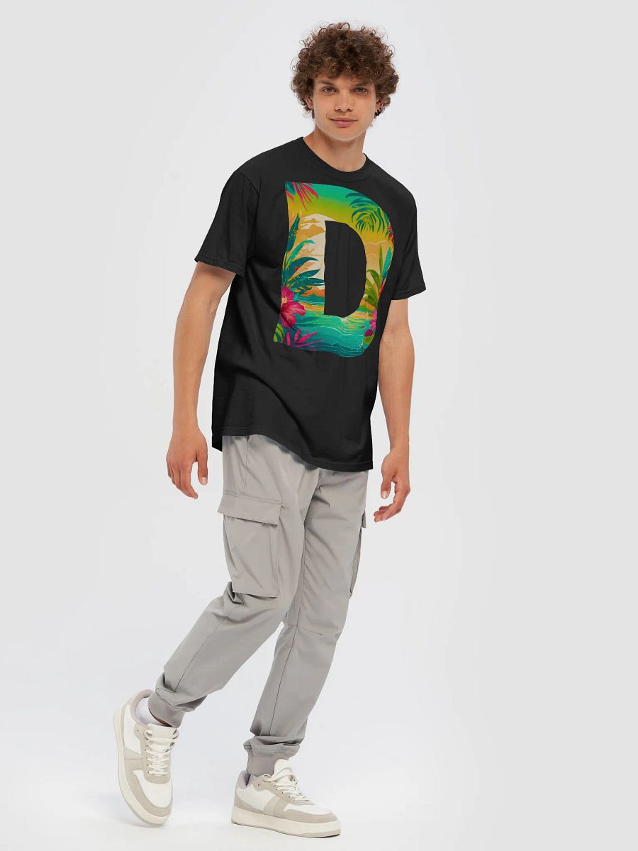 Tropical Sunset Paradise T-Shirt (Letter-D) product image (9)