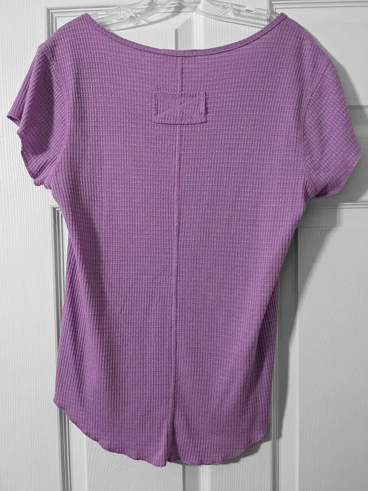 XL Casual Purple Short Sleeve Top product image (2)