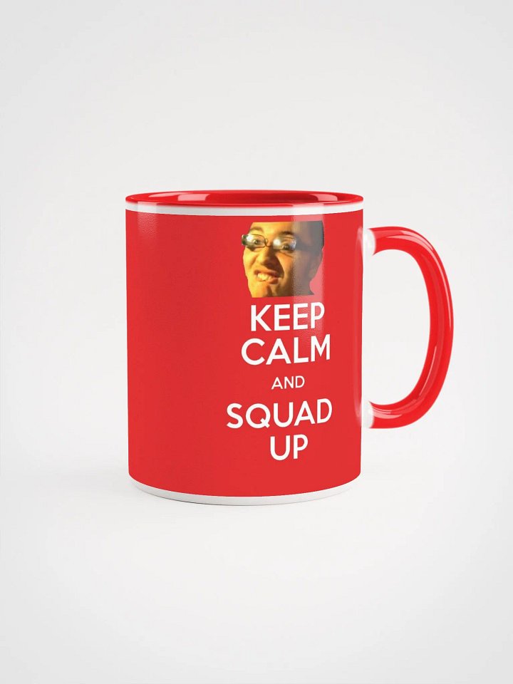 Keep Calm & Squad Up Mug (Red) product image (1)