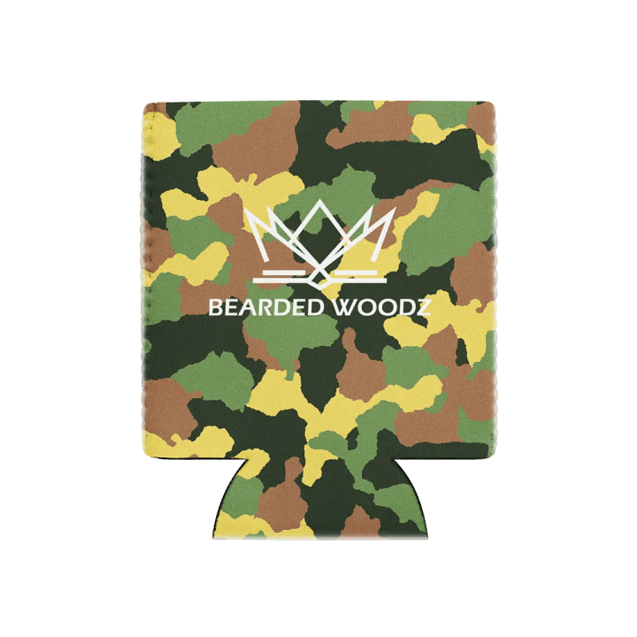 Coozie Can Cooler (Design: Bearded Woodz) Custom Army product image (1)