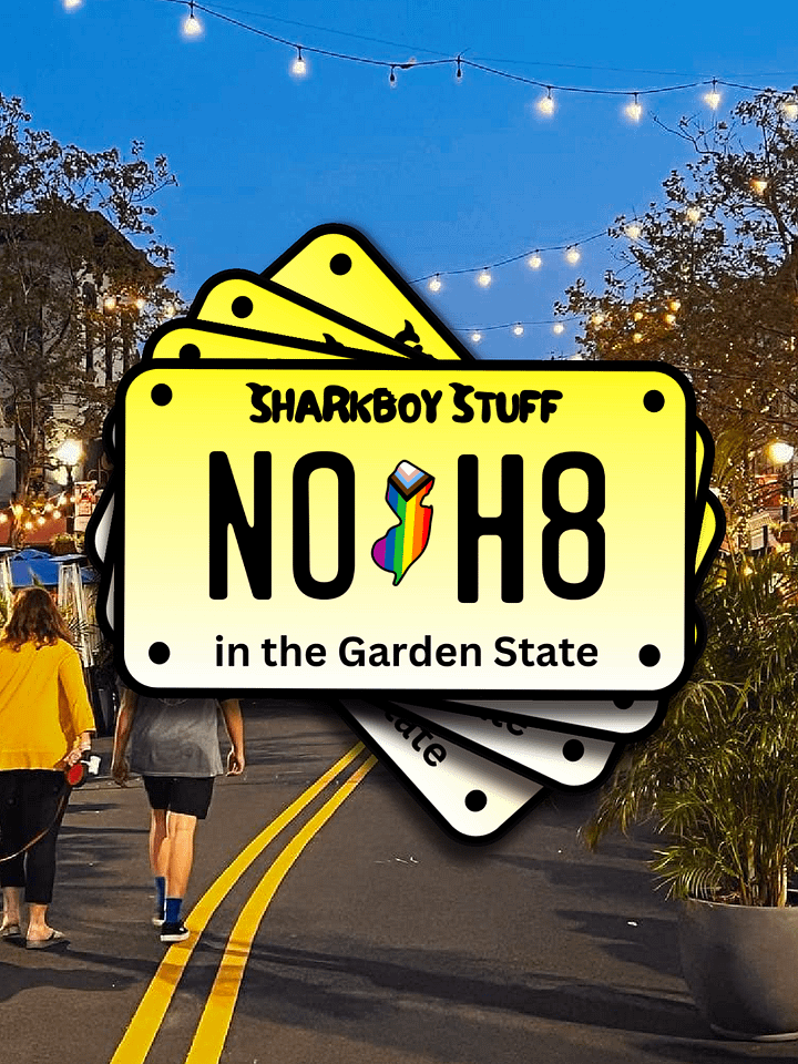 NO H8 License Plate Sticker product image (1)