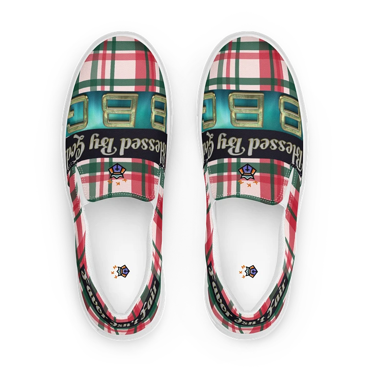 BBG Red and Green Plaid Women's Slip On product image (1)