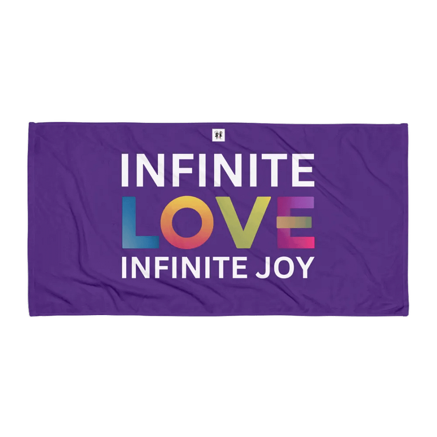 Infinite Love Infinite Joy Block Towel product image (1)