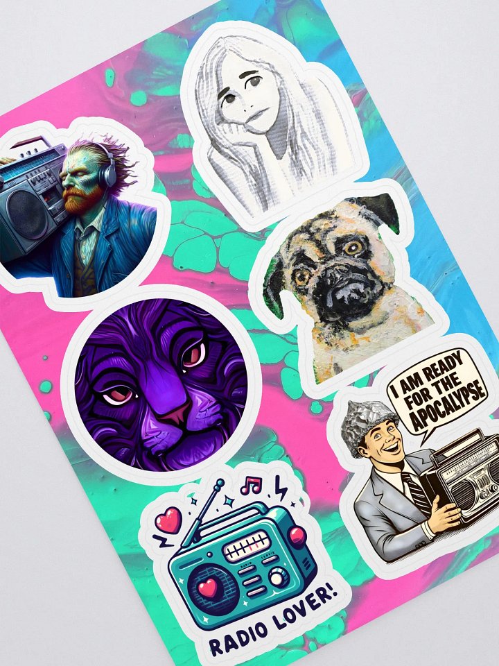 PurpleSundayzArt Best Designs Sticker Sheet product image (2)