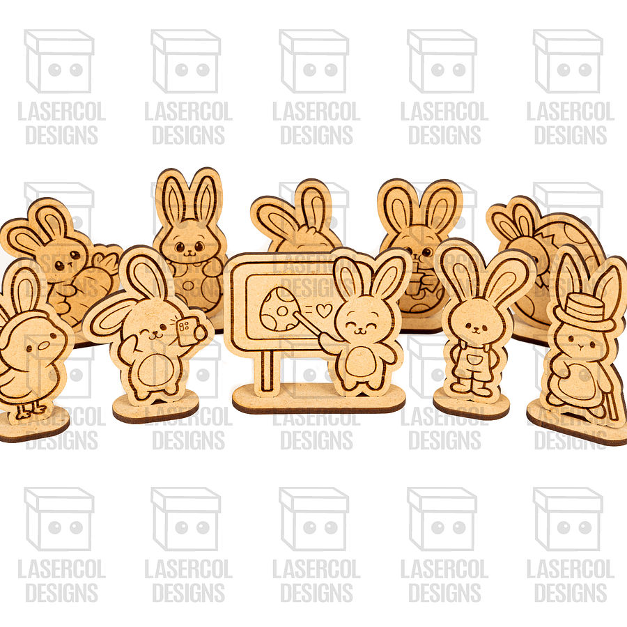 Easter Cutouts With Base Set 6 - Laser Cut Files product image (10)