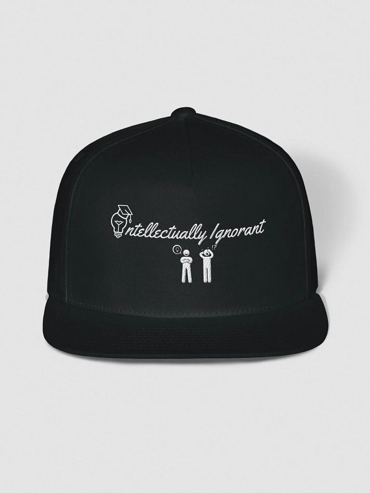 INTELLECTUALLY IGNORANT ( WHITE LOGO) SNAPBACK HAT product image (1)