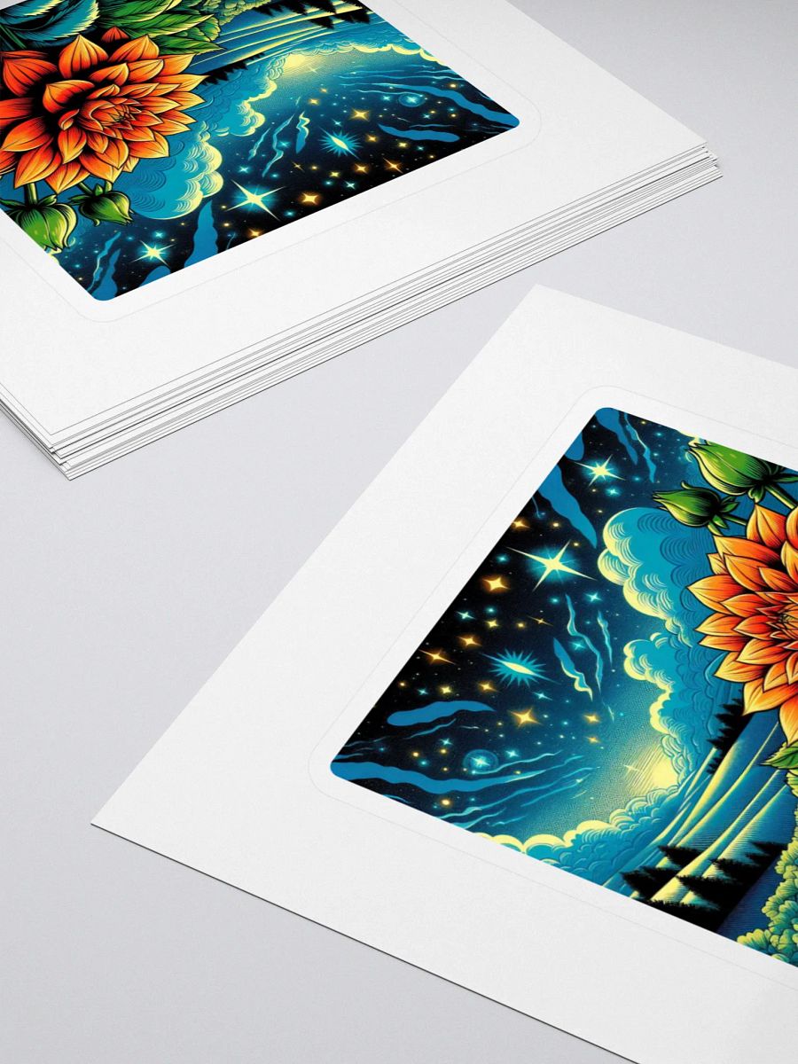 Dreamy Night Flower Stickers product image (4)