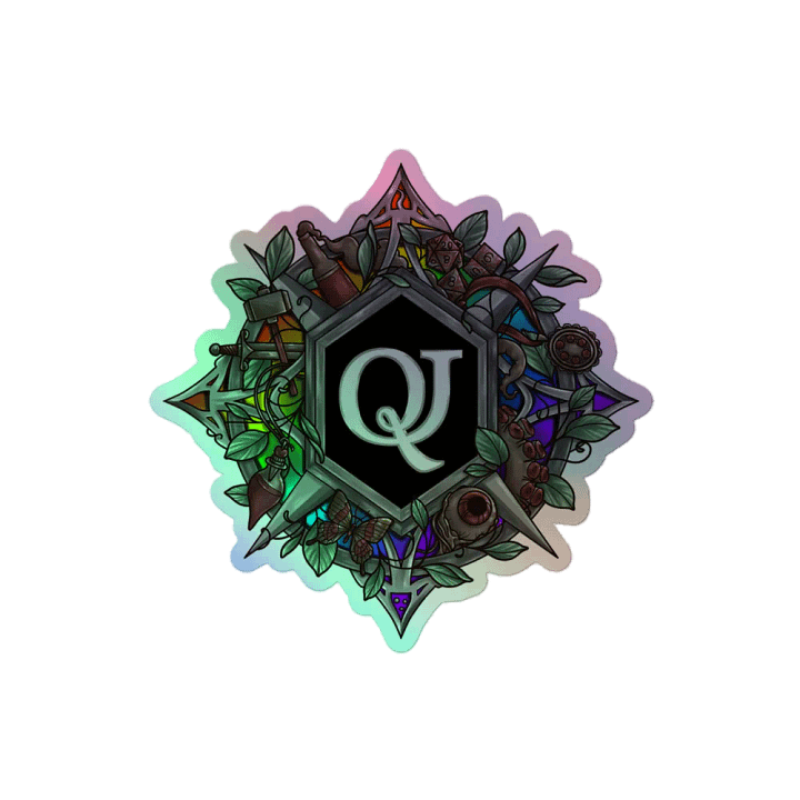Holographic QJ Logo Sticker product image (2)