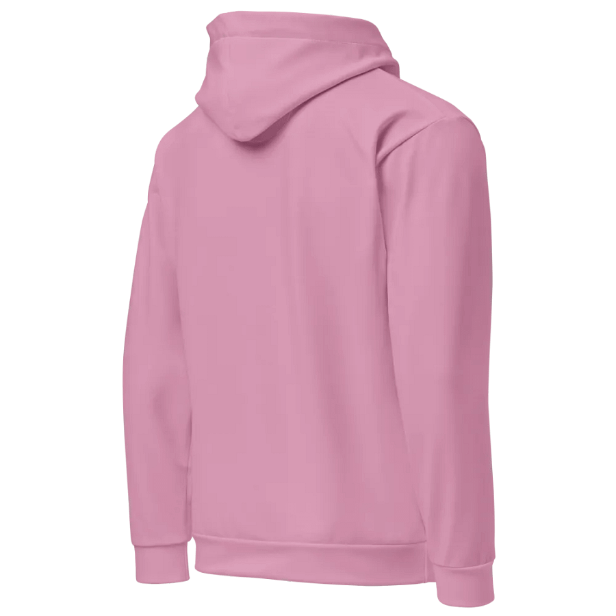 Plain Light Pink Light Summer Unisex Recycled Polyester Heavyweight Premium Hoodie by Treasure Pie product image (10)