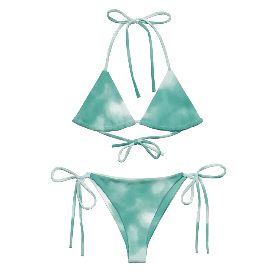 All-Over Print String Bikini - Cloudy Green product image (2)